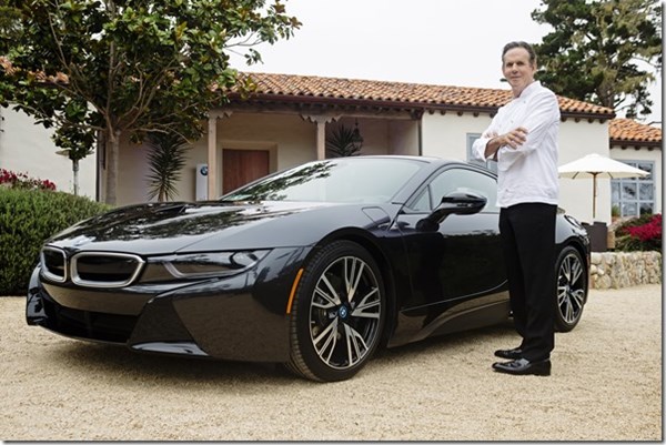 On August 15, 2014 during the Pebble Beach Concours d’Elegance, the world’s premier celebration of the automobile, renowned Chef Thomas Keller was among the first exclusive owners to take delivery of the all-new BMW i8, a revolutionary plug-in hybrid sports vehicle, at the BMW Villa in Pebble Beach, CA.