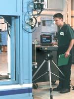Laser measurement of production machine tools