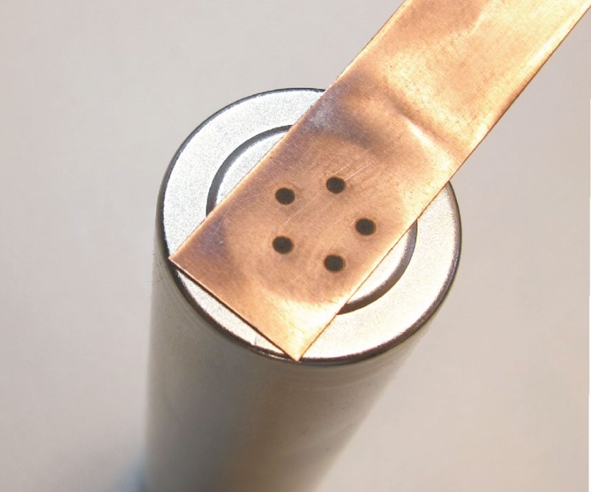 Copper tab on can