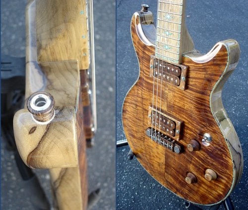 Thorn guitar with inlaid body