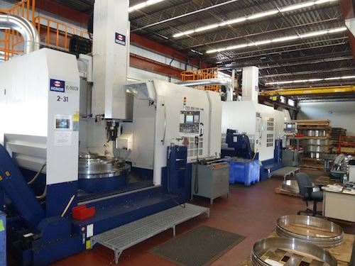 Sterling Engineering’s two Honor Seiki VL-160CM vertical turning lathe