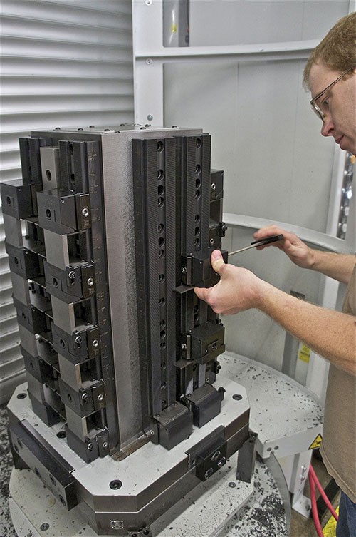 TRD Manufacturing machine operator sets up a machine