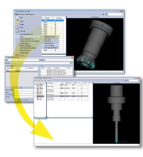 Machine Tools Software Cutting Tool Database Interfaces with Simulation Software | Modern ...