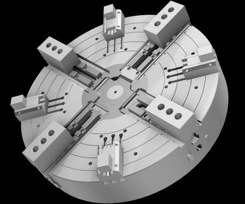 Vtl Chuck Types Power Chuck Holds Large Rectangular Forgings for VTLs | Modern Machine Shop