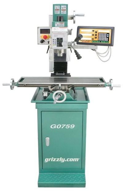 Mill/Drill Machine Features Digital Readouts