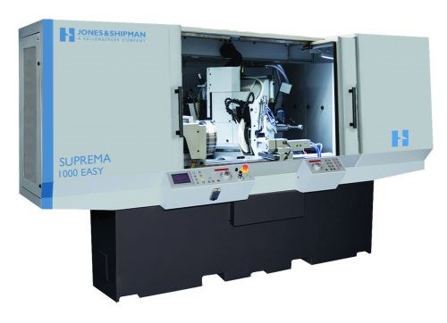 The Suprema 100M cylindrical grinding machine from Jones and Shipman (a subsidiary of Hardinge) offers a 160-mm center height and 100-kg weight capacity. Its larger-diameter wheels are said to reduce the number of dresses needed during grinding cycles. 