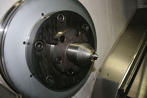 the  modified Riten face driver held the Tuthill pump shafts on center despite the lower-than-anticipated tailstock force.