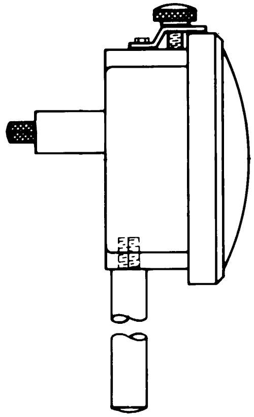 Typical configuration of a dial indicator