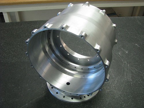 completed aluminum adapter housing