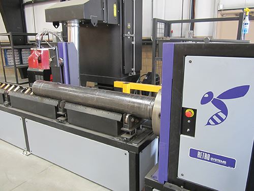 Retro Systems' 1000 pipe-cutting machine