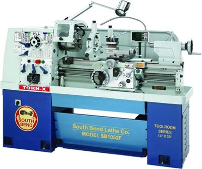 16-Speed Lathe Features Two-Axis DRO