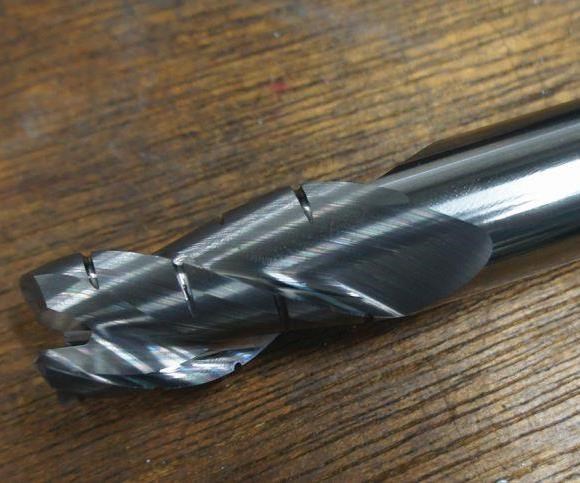 At Integral Machining Ltd., an Alumigator end millfeatures variable flute geometry designed to create small chips and a polished rake to ensure chips don’t stick to the cutter.