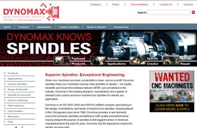Website Simplifies Spindle, Accessory Selection