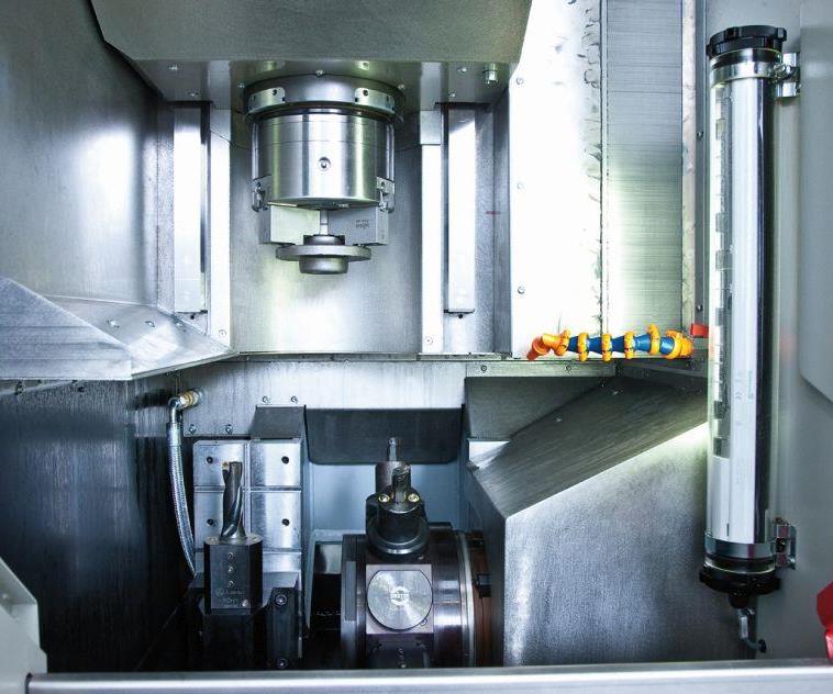 Vertical Turning Machines Equipped with Hollow Spindle Drives