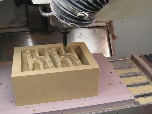 Milling foundry mold