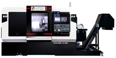 CNC Lathe with Subspindle Completes Jobs in One Operation