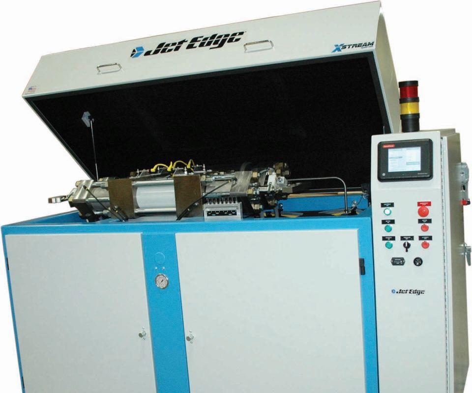 Waterjet Intensifier Pump Reduces Water, Power, Abrasive Usage