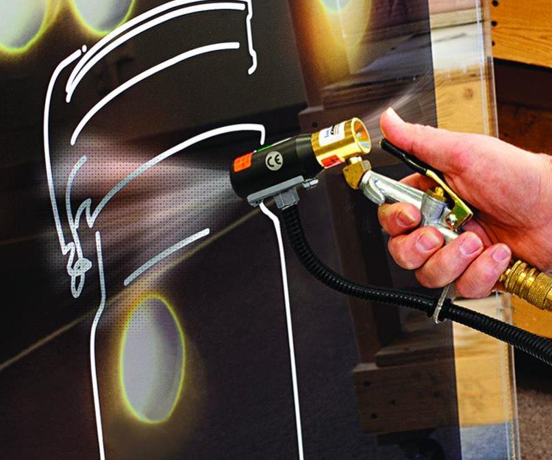 Air Gun Removes Dust, Static Electricity from Parts
