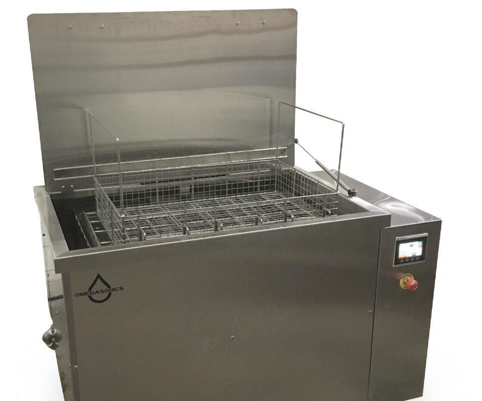 Ultrasonic Cleaner Handles Large, Heavy Parts with Pneumatic Lift