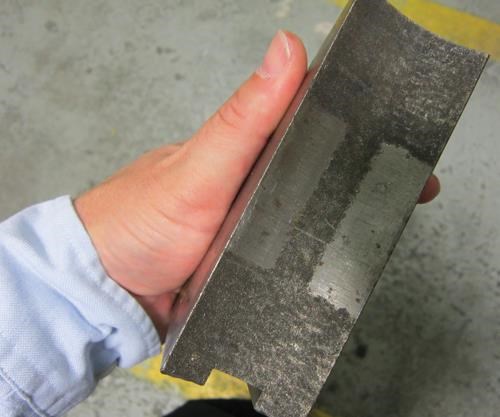 tungsten-alloy coating on jaws