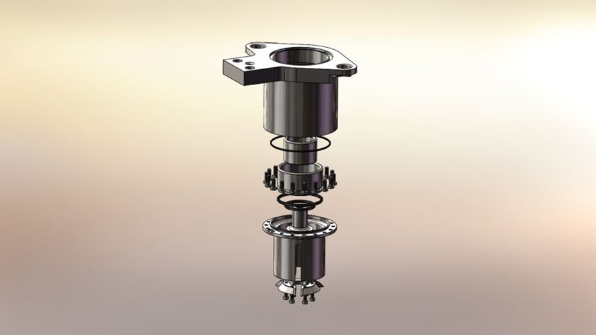 Can filler valve CAD rendering