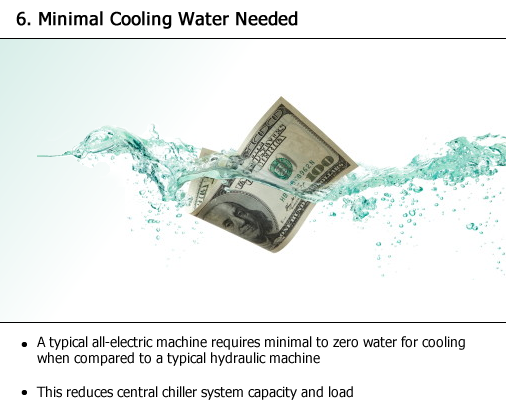 Minimal cooling water needed