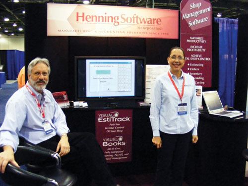 Henning trade show booth