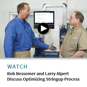 Bob Bessemer and extrusion expert talk stringup process of pull/cutter