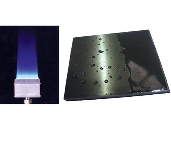 阻燃复合燃烧化学改变塑料基质表面特征,使之更容易湿化照片由Aerogen提供