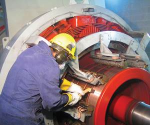 Integrated Power Services uses selective brush plating for turbine repairs.