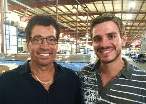 Carl and Larry Troiano, owners of Trojan Powder Coating