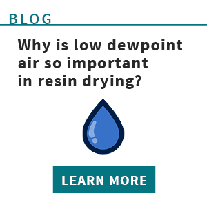 Why low dewpoint air is vital for resin drying