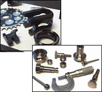 Parts of stainless steel and titanium