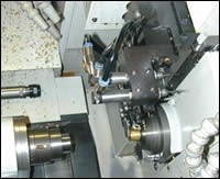 Swiss-type lathe with air spindles