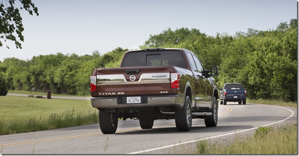 2016 Nissan TITAN XD equipped with the 5.6L Endurance V8