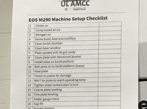 UL AMCC checklists