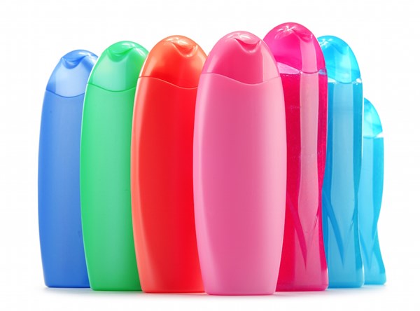 Polyethylene shampoo bottles