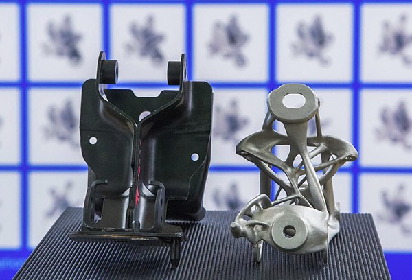 GM used Autodesk's generative design to create options for this 3D printed part