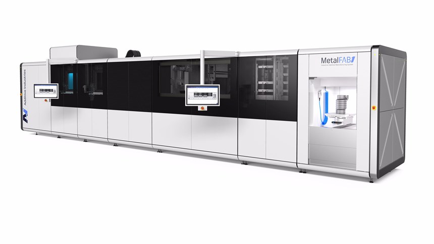 Modular Additive Industries system for production