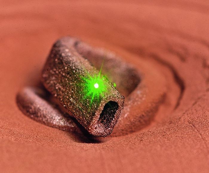 Green laser used in selective laser melting