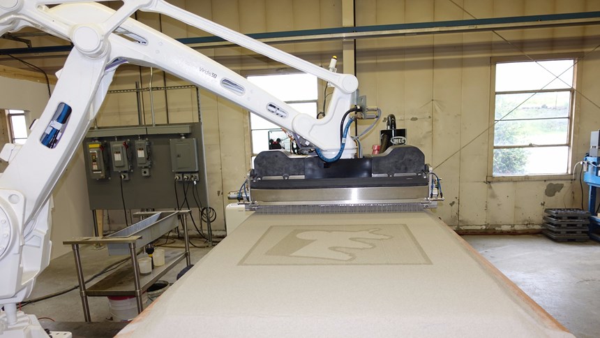 Robotic sand printer