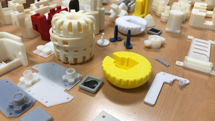 Various 3D-printed custom tools