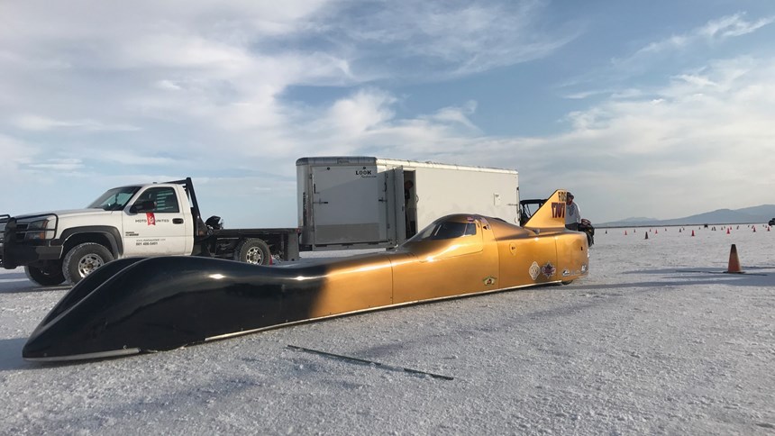 Victory Motorsports’ Streamliner at the Bonneville Salt Flats