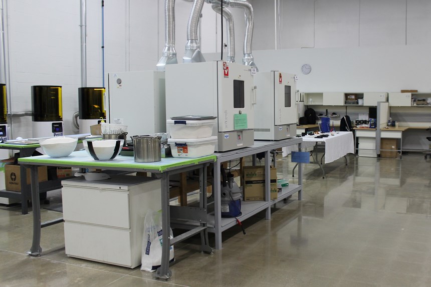 Additive manufacturing production space at The Technology House