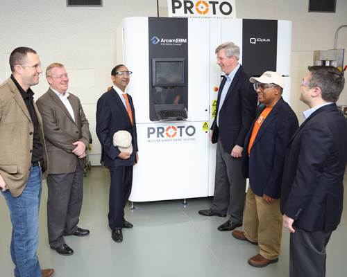 Proto Precision Manufacturing Solutions’ Arcam Q10+ installed at The Ohio State University’s Center for Design and Manufacturing Excellence