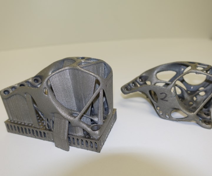 additive manufacturing bracket with support structures