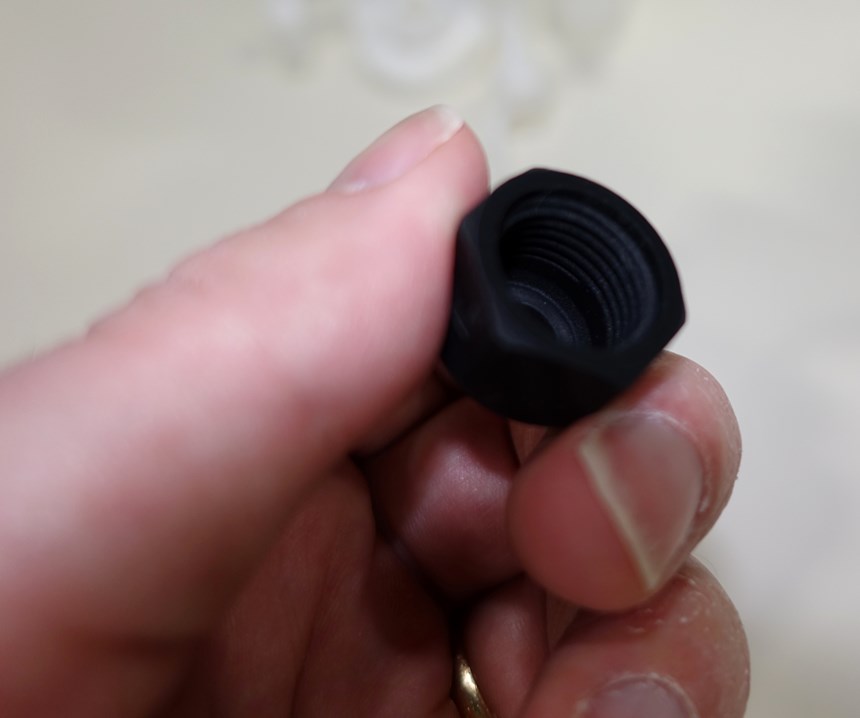 3D-printed threaded nut