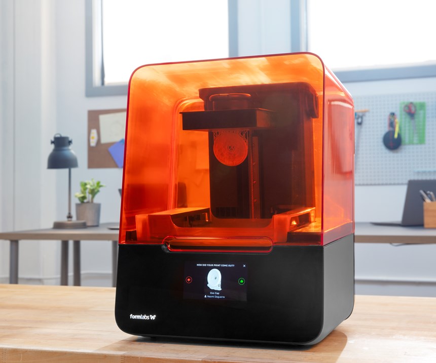 Formlabs Form 3 Low Force Stereolithography (LFS) 3D printer.