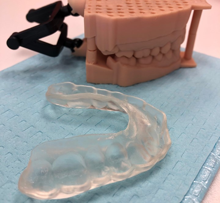 3D printed occlusal mouth guard and dental model