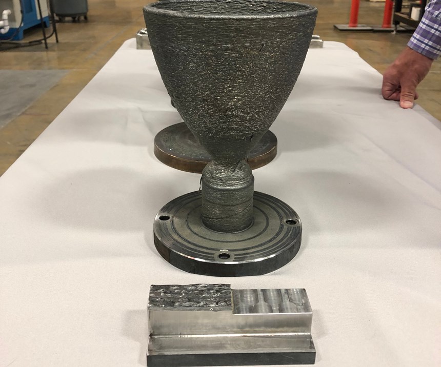 sacrificial material made for testing with addere metal additive manufacturing